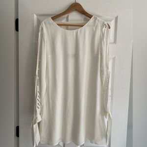 Lulus White Long Sleeve Mini Dress Size S